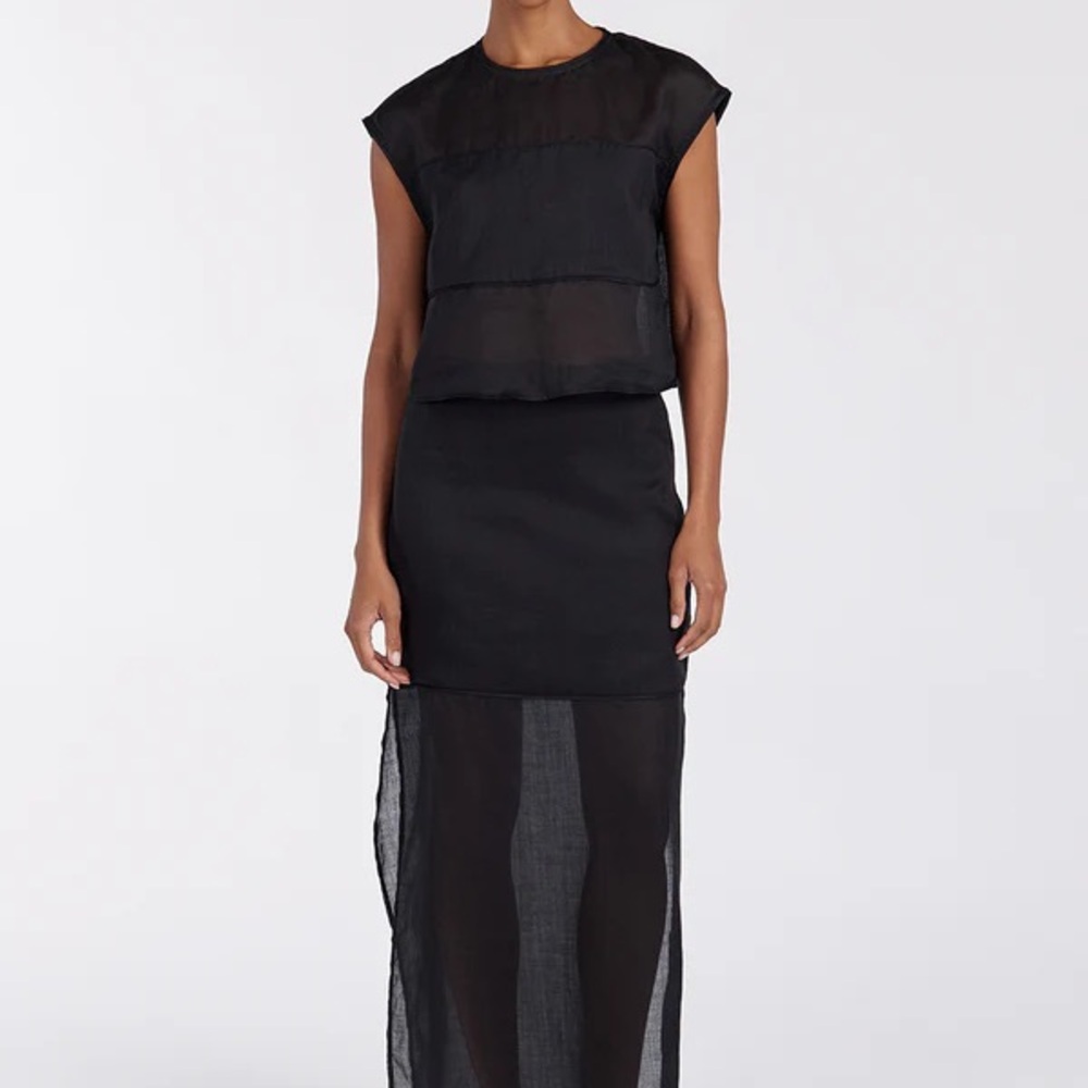 DISSH Black Sheer Skirt